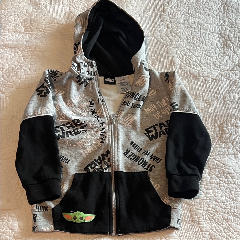 Star Wars Kids Hoodie - Black and Light Gray